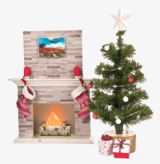 Tree And Fireplace Detail - Our Generation #9771739
