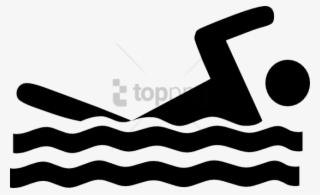 Free Png Swimming Clipart Png Image With Transparent - Black And White Swimming Clip Art #9772067