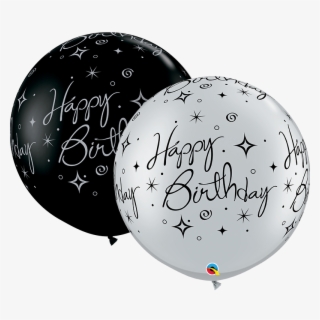 30" Black/silver 2 Count Birthday Sparkles Latex Balloons #9772378 30" Black/silver 2 Count Birthday Sparkles Latex Balloons #9772378