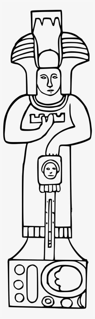 This Free Icons Png Design Of Statue From Palenque - Transparent Statue In Clip Art #9772908