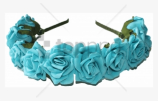 Free Png Blue Transparent Flower Crown Png Image With - Garden Roses #9773103