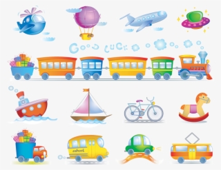 Transportation Crafts Kids, Vector Icons, Plane Vector, - All Types Of Transport #9774689