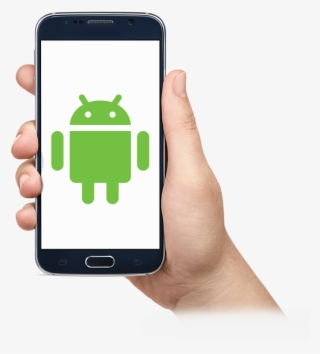 Android App Banner - Phone In Hand Png #9777197
