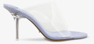 Indigo Clear Vynalite/dusty Blue Kid Heels - Basic Pump #9777725