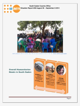 South Sudan Country Office Situation Report - United Nations Population Fund #9777865