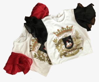 Shields Up Pr Ruffles Gold, Black & Red White Shirt - Vest #9780395