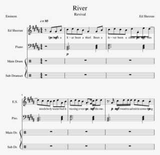 River - Eminem - Sheet Music #9781582