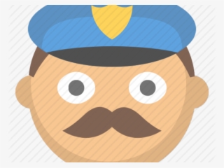 Emoji Face Clipart Moustache Man - Cartoon #9783688