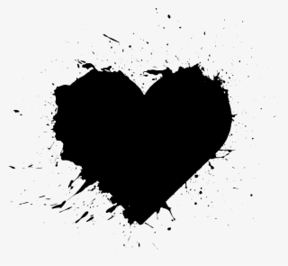 Free Download - Black Heart Splatter #9785741