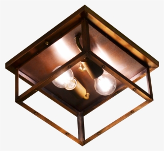The Coppersmith 4 Side Copper Ceiling Light 4 Side - Flush Copperceiling Light #9788911