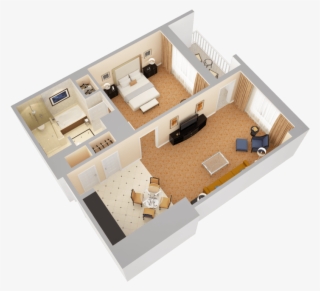 Deluxe Suite With Balcony - Waldorf Astoria Orlando Deluxe Suite #9789348