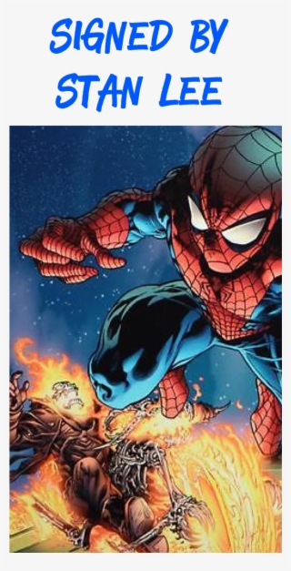 99 Stan Lee Signed Spider-man Marvel Original Comic - Spiderman Vs Ghost Rider #9789470