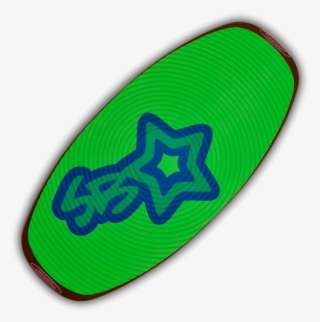 Skimboard Pro Fstt Eva Green Neon Skimboard Star - Illustration #9790457