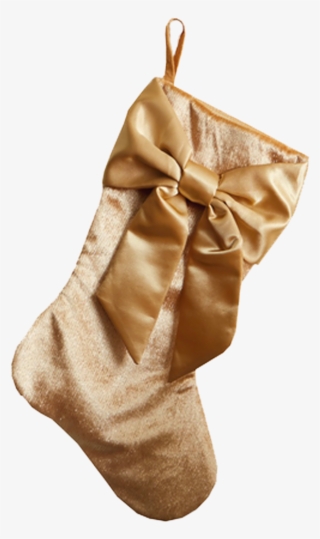 Gold Bow Stocking - Handbag #9790928