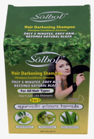 5 Mins Hair Dye 100% Gery Hair Coverage Black Hair - Grass #9793147