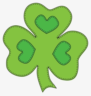 Stamp Download The Outline Digital Stamps For Your - Irish Shamrock #9794075