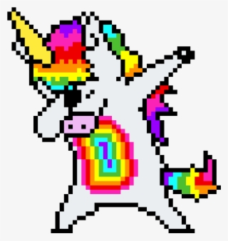 Dabbing Unicorn By Kawaii-goth8104 - Cute Pixel Art Unicorn #9794934