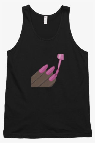 Dark Nail Polish Emoji Tank Top Swish Embassy - Top #9795874