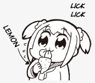 Popteamepic Sticker - Pop Team Epic Lemon Face #9796738