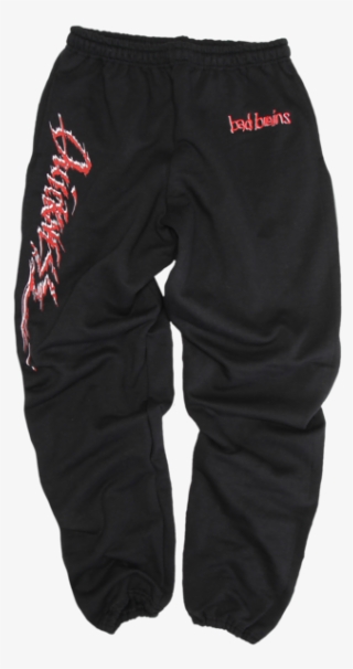 Embroidered Quickness Black Sweatpants - Pajamas #9797522