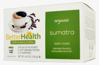 Better Health Coffee Organic Sumatra Ground K Cup 12 - Java Coffee #9798093