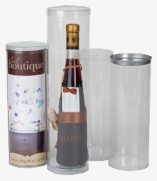 Clear Packaging Tubes Clearpak - Wine Bottle Tube Packaging #9799095
