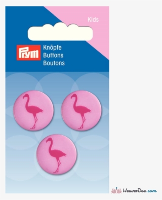 Prym - Flamingo Buttons - Weaverdee - Com Sewing & - Flamingo Buttons #9799315