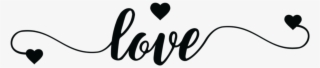 Love Black Tumblr Text Hearts Sticker Adesivos Collections - Portable Network Graphics #9799357