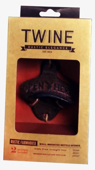 Twine Rustic Farmhouse Wall-mounted Bottle Opener, - Joystick #9799716