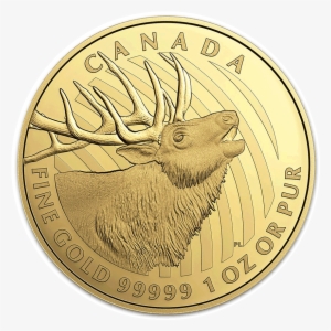 2017 "bugling Elk" Canadian Gold Coin #980847