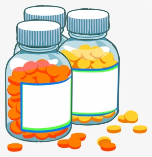 Blank Medicine Bottles Clip Art At Clker Com Vector - Medicine Log And Journal: Log Your Medicines #981118