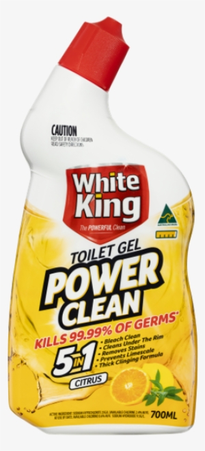 White King Powerclean Toilet Gel Citrus 700ml - White King Power Clean #981368