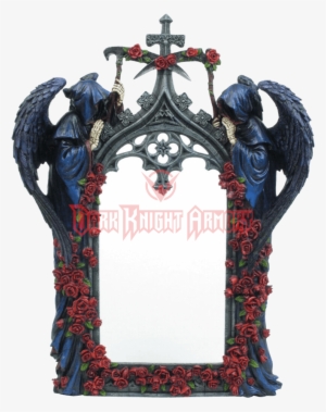 Gothic Arch With Grim Reapers And Roses Mirror #982348