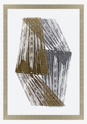 Gold And Silver Stripes - Jennifer Goldberger Large Canvas Art Prints - Silver #982845