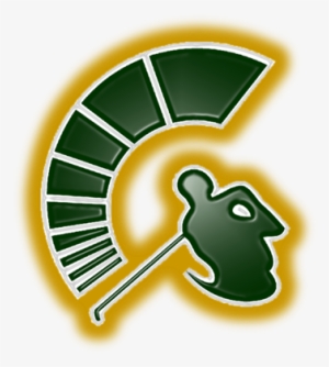 Glowing Swinging Spartan - Mountain Brook Spartan Logo #982930