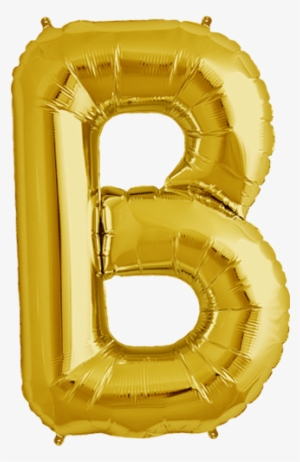 14inch Air-inflated Letter “b” Gold Foil Balloon - Foil Balloon Letter B #982983