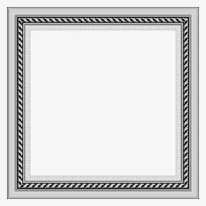 Transparent Silver Png Photo Frame - Monochrome #983096