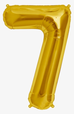 Foil - Number 7 Gold Balloon #983650