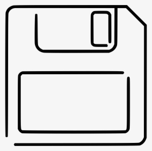 Floppy Disk - - Line Art #983702