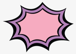 Comic Girl Explosion Messages Sticker-10 - Explosion Comic Png Pink #983786