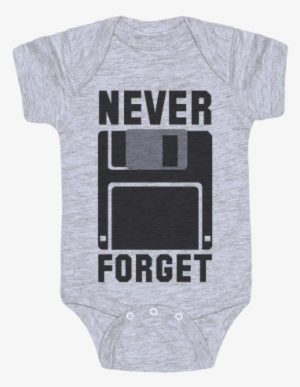 Never Forget The Floppy Baby Onesy - Daddy Game Onesies #984056