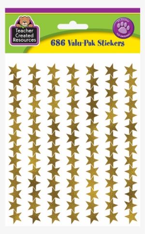 Tcr5799 Gold Foil Stars Stickers Valu-pak Image #984080
