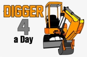 Clipart Free Library Bobcat Clipart Digger - Excavator #984878