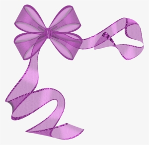 Laços & Fitas - Free Purple Ribbon Border #985328