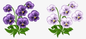 Watercolor Flower Clipart - Clip Art Violets #985487