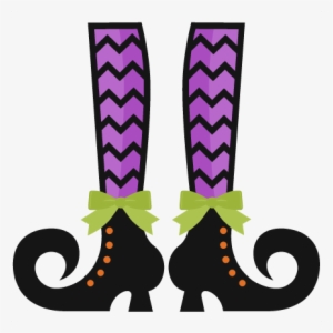 Legs Clipart Cute Halloween Witch - Witch Legs Png #985589