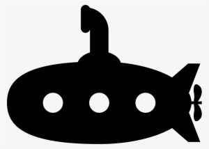 Png File - Silueta De Un Submarino #985940