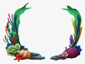 Este Gráficos Es Submarine Grass Transparent Sobre - 海草 邊框 #985960
