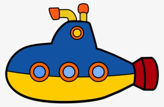 Alphabet Word Images Amarillo Blue El Mar - Cute Submarine Clipart #985988