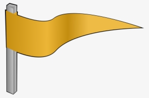 Pennant Banner Cliparts - Gold Flag Transparent #986112